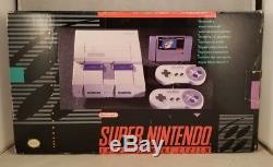 Console De Jeu Super Nintendo Snes Console Complète Cib 1st Run Boxed Complete