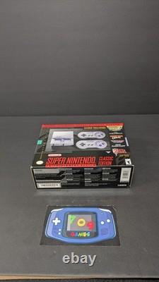 Console Mini Authentique Super Nintendo SNES Classic Edition avec 21 Jeux Intégrés