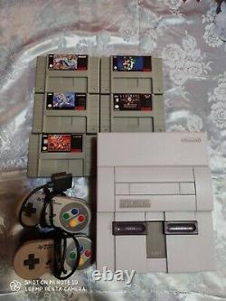 Console Nintendo Snes Super USA Ntsc Versione Americana Con 5 Snes Giochi Repro