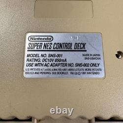 Console Nintendo Super Nintendo SNES Système Pack Jeux Manette SNS-001