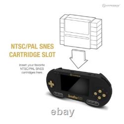 Console Portable Hyperkin SupaBoy Poche Noir Or Jeux Super Nintendo SNES