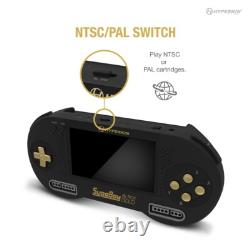 Console Portable Hyperkin SupaBoy Poche Noir Or Jeux Super Nintendo SNES