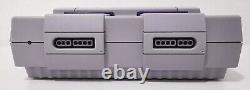 Console SUPER NINTENDO SNES, NETTOYÉE ET TESTÉE, CÂBLES & 2 JEUX, Lire la description