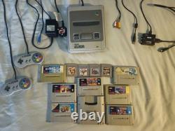 Console Super Nintendo 11 Jeux Adaptateur HDMI & Gameboy Pack Mario Kart SNES