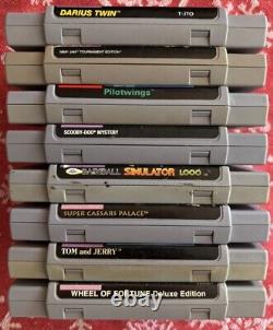 Console Super Nintendo SNES + 8 Jeux Darius Twin/ NBA Jam TE/ Pilotwings