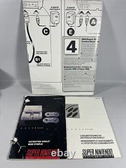 Console Super Nintendo SNES Bundle 2 Manettes 9 Jeux -Manuels inclus
