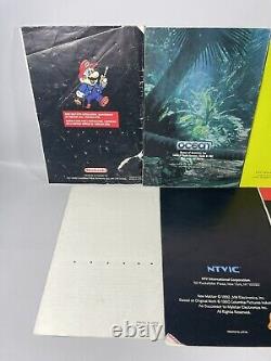 Console Super Nintendo SNES Bundle 2 Manettes 9 Jeux -Manuels inclus