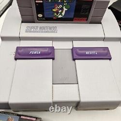 Console Super Nintendo SNES & Bundle de jeux Super Mario (World, All Stars & Kart)
