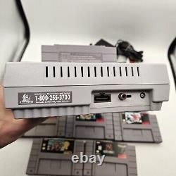 Console Super Nintendo SNES & Bundle de jeux Super Mario (World, All Stars & Kart)