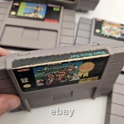 Console Super Nintendo SNES & Bundle de jeux Super Mario (World, All Stars & Kart)