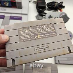 Console Super Nintendo SNES & Bundle de jeux Super Mario (World, All Stars & Kart)