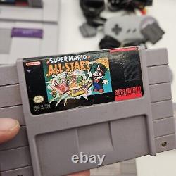 Console Super Nintendo SNES & Bundle de jeux Super Mario (World, All Stars & Kart)