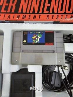 Console Super Nintendo SNES CIB 1991 ORIGINALE avec Super Mario World - Lire la description