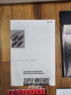 Console Super Nintendo SNES CIB 1991 ORIGINALE avec Super Mario World - Lire la description