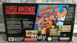 Console Super Nintendo SNES Édition Street Fighter 2 Boîte Variante PAL Incomplète