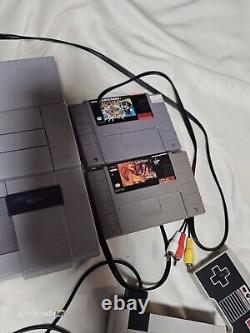 Console Super Nintendo SNES OEM Bundle + Extras & Beaucoup de jeux! LIRE