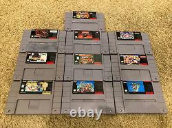 Console Super Nintendo SNES OEM de travail avec 10 jeux et 2 manettes originales