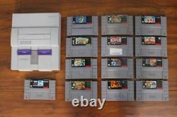 Console Super Nintendo SNES Pack de 13 Jeux Vidéo