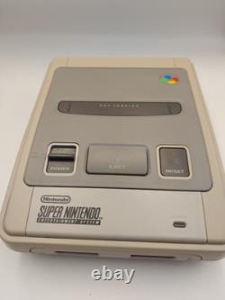 Console Super Nintendo SNES Rénovée Bundle Mario Kart 4 Jeux 2 Manettes
