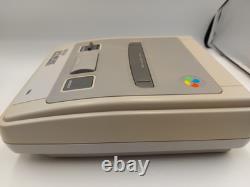 Console Super Nintendo SNES Rénovée Bundle Mario Kart 4 Jeux 2 Manettes
