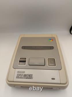 Console Super Nintendo SNES Rénovée Bundle Mario Kart 4 Jeux 2 Manettes