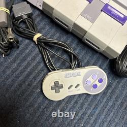 Console Super Nintendo SNES SNS-001 avec 6 jeux, manette et câbles testés