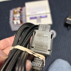 Console Super Nintendo SNES SNS-001 avec 6 jeux, manette et câbles testés