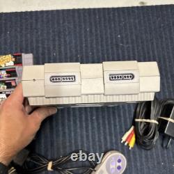 Console Super Nintendo SNES SNS-001 avec 6 jeux, manette et câbles testés