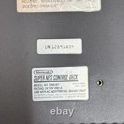 Console Super Nintendo SNES SNS-001 avec 6 jeux, manette et câbles testés