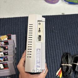 Console Super Nintendo SNES SNS-001 avec 6 jeux, manette et câbles testés