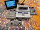 Console Super Nintendo Snes Sns-001 Avec Manette Ascii, 5 Jeux Et Câbles