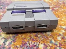 Console Super Nintendo SNES SNS-001 avec manette ASCII, 5 jeux et câbles
