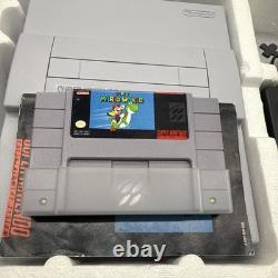 Console Super Nintendo SNES Super Mario World CIB COMPLET BEAUTIFUL