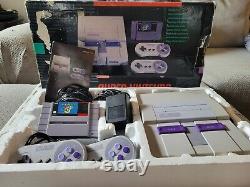 Console Super Nintendo SNES Système Complet Dans La Boîte CIB ! LIRE