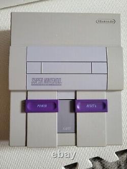 Console Super Nintendo SNES Système Complet Dans La Boîte CIB ! LIRE
