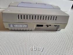 Console Super Nintendo SNES Système Complet Dans La Boîte CIB ! LIRE