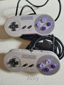 Console Super Nintendo SNES Système Complet Dans La Boîte CIB ! LIRE