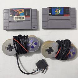 Console Super Nintendo SNES avec 10 jeux! Testé, fonctionne