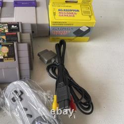 Console Super Nintendo SNES avec 4 des meilleurs jeux Mario + Mario est absent