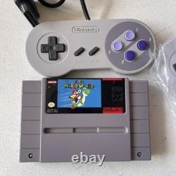Console Super Nintendo SNES avec 4 des meilleurs jeux Mario + Mario est absent