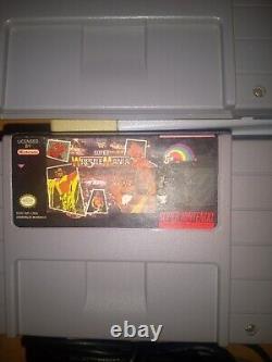 Console Super Nintendo SNES avec 4 jeux et une manette