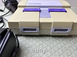 Console Super Nintendo SNES avec accessoires et 3 jeux (testés et fonctionnels) Mario