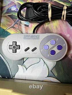 Console Super Nintendo SNES avec ensemble de 6 jeux + câbles et manettes testés