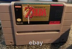 Console Super Nintendo SNES avec jeu Zelda Link to the Past! TESTÉ