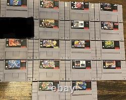 Console Super Nintendo SNES avec lot de 17 jeux TESTÉ Un Propriétaire SNS-001