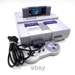 Console Super Nintendo SNES complète avec manettes originales Super Mario World