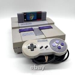 Console Super Nintendo SNES complète avec manettes originales Super Mario World