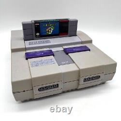 Console Super Nintendo SNES complète avec manettes originales Super Mario World