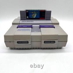 Console Super Nintendo SNES complète avec manettes originales Super Mario World