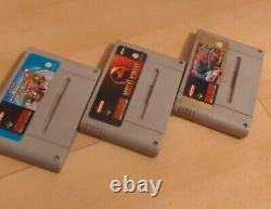 Console Super Nintendo SNES et jeux Mario Kombat Fighter